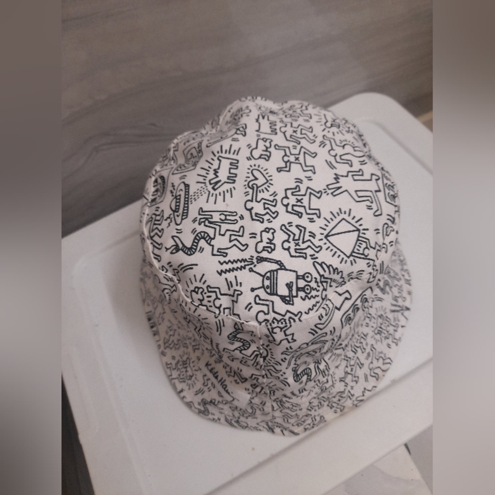 Keith Haring Reversible Bucket Hat Y2k - Picture 5 of 12